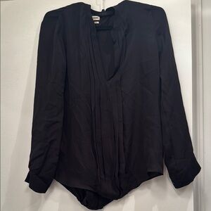 L’agence Black Long Sleeve Blouse